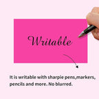 STARLIBOO 3"X5" Rectangle Neon Colored Labels, Removable Moving Labels - Image 3
