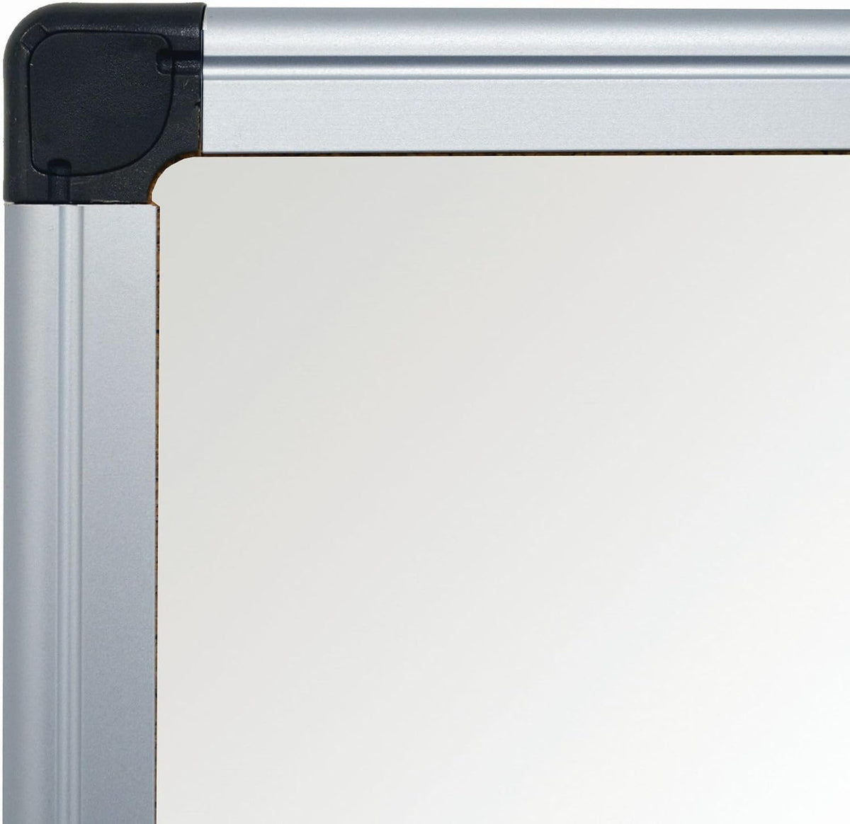 MasterVision Maya Series Double Sided Melamine Dry Erase White Board with Sna...