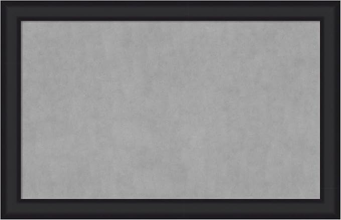 Amanti Art Black Framed Magnetic Board 29x45 Large Vision Board by AmantiArt