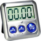 Elegant Digital Kitchen Timer Stainless Steel by eTradewinds