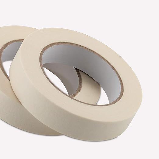 Lichamp Masking Tape 1 inch, 2 Pack General Purpose Beige Masking Tape White - Image 3
