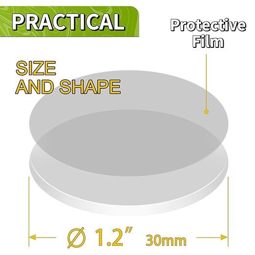 Piteno® 150Pcs Double Sided Adhesive Dots, 1.2" Clear Removable Sticky Adhesive - Image 2