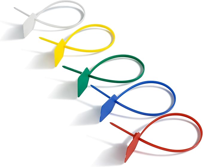 8 in Marker Nylon Cable Ties, Plastic Water Proof Tags, Self-Locking Written-on - Image 3