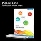 BlueValley Clear Acrylic Sign Holder 5x7 Vertical Double Sided Acrylic Photo - Image 5