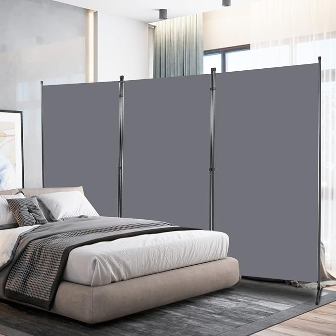 Room Divider 6FT Folding Privacy Screens, 3 Panel Partition Room Dividers by HOMSCREENER