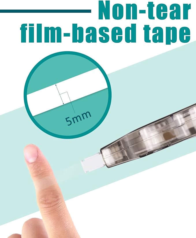 Lzerking Correction Tape, Instant White It Out, Tape is Mess-free and Tear - Image 3