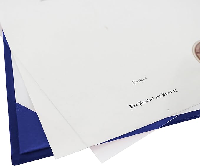 GraduationMall 8.5"x11" Smooth Padded Diploma Cover Certificate Holder Royal - Image 5