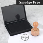 Black Stamp Pad, 4 x 2.5 Inch Premium Quality Ink Pad - Image 6
