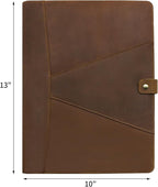 Jack&Chris Leather Portfolio, A4 Document Folder Legal Pad Padfolio, - Image 2