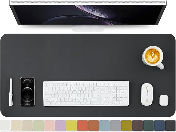HOMIEAZICOZI Leather Desk Mat by HOMIEAZICOZI