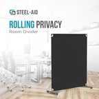 Steel-AID 50-inch Rolling Privacy Room Divider - Image 2