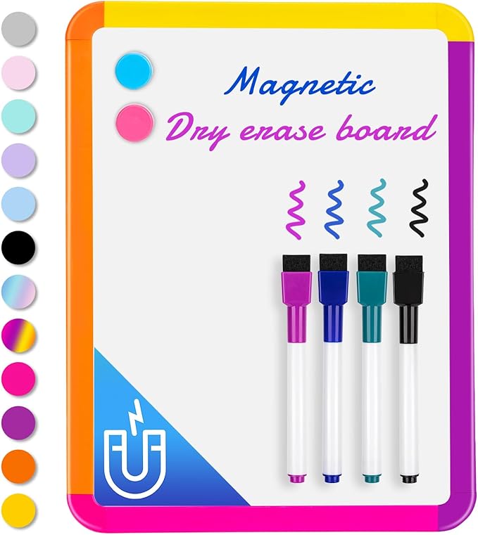 VUSIGN Small White Board Dry Erase, 8.5''x11'' Magnetic Dry Erase Board by VUSIGN