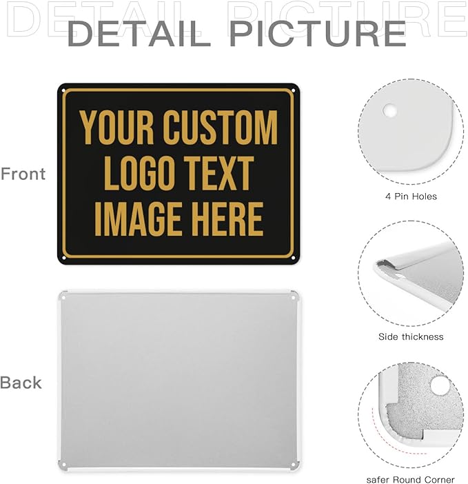 Custom Signs Outdoor Metal Sign Personalized Signs Custom Matal Sign Make Your - Image 7
