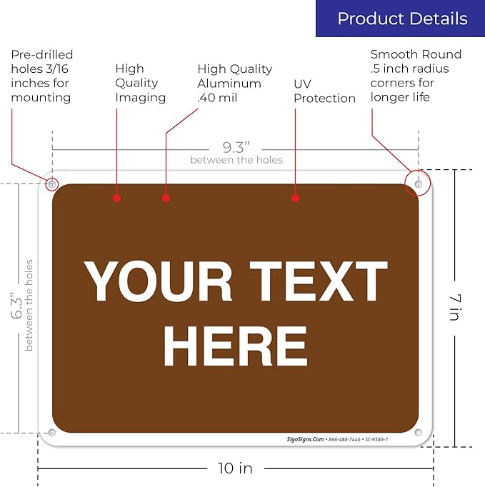 Custom Sign, Personalized Metal Signs, Customize - Image 3