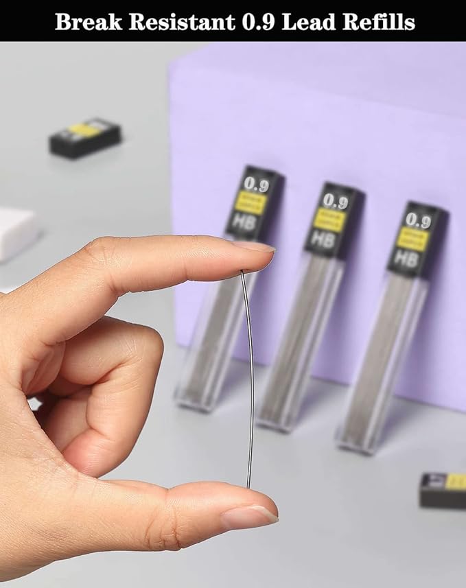 Lifreer 0.9 mm lead refills, Unbreakable 0.9mm lead pencil refills And 2 - Image 2