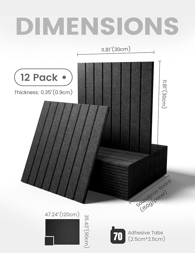 Fluxynara Large Felt Bulletin Board 48" x 36" Cork Board Alternative-12 Pack - Image 2