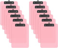 Zoenley A4 Plastic Clipboard Set of 12, A4 Clear 8.5 x 11 Clip Board by Unknown