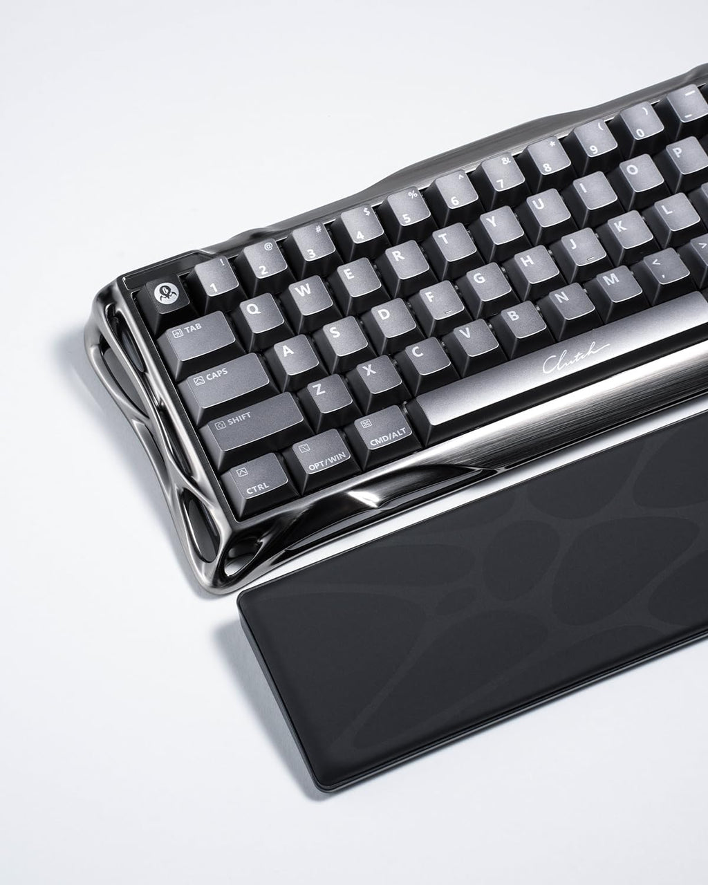 GravaStar 60% Keyboard Wrist Rest Pad, 32.7 * 72.5 * 20mm / 12.9 * 2.85 * 0.79 inch, Compatible Mercury V60 Series and Other 60% Keyboards - Black