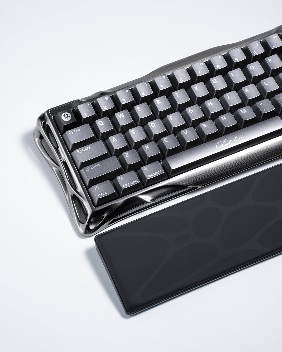 GravaStar 60% Keyboard Wrist Rest Pad, 32.7 * 72.5 * 20mm / 12.9 * 2.85 * 0.79 inch, Compatible Mercury V60 Series and Other 60% Keyboards - Black