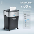BONSEN Paper Shredder, 20-Sheet 60 Mins Nonstop Heavy Duty Paper Shredder - Image 3