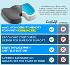 ComfiLife Premium Gel & Memory Foam Seat Cushion – Doctor Recommended Office - Image 6