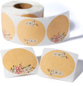 MONEST (500pc/Roll) 2" Stickers for Jars and Lids | Pantry, Mason Jar, Canning, Spice, and Bottle Labels (White Orchid 2")