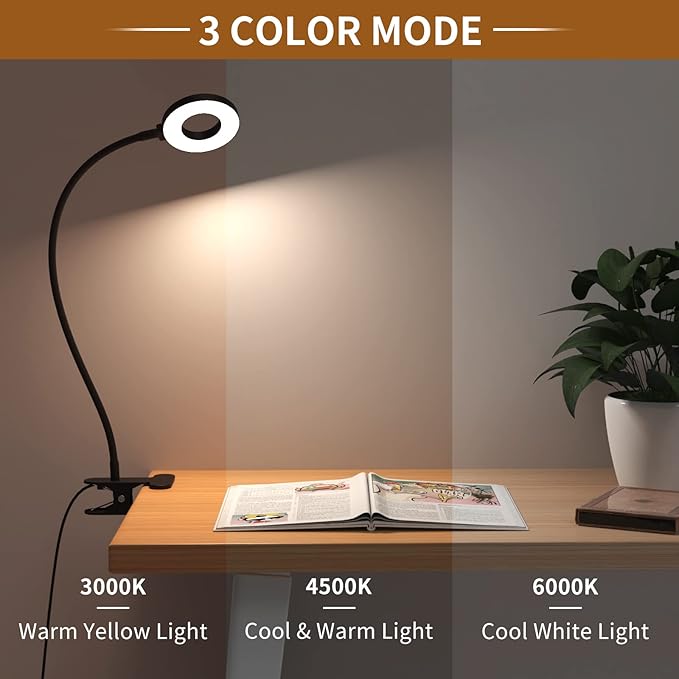iZELL Desk Lamp, LED Reading Light - Image 2