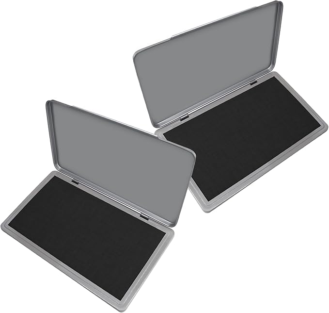2 Pack Metal Case Stamp Pad Large Size by ZIGEL