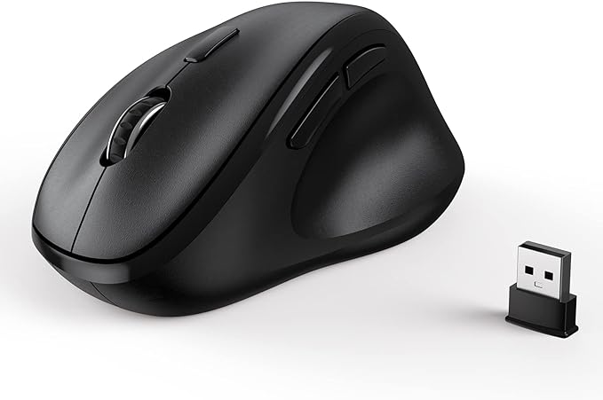 Ergonomic Wireless Mouse with USB Receiver by Unknown