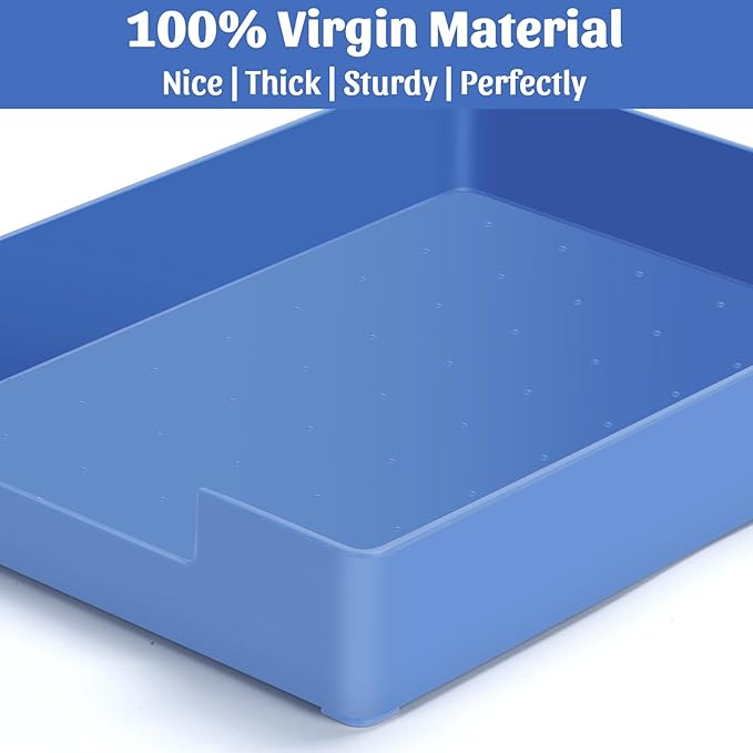 AZFUNN Letter-Size Tray Desk Letter Tray Paper Tray, Sturdy Heavy-Duty Plastic - Image 7