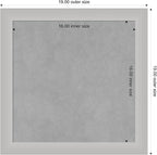 Amanti Art Silver Framed Magnetic Board 19x19 Small Vision Board - Image 4