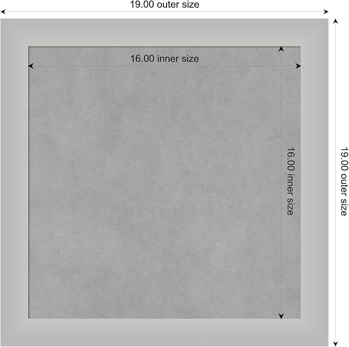 Amanti Art Silver Framed Magnetic Board 19x19 Small Vision Board - Image 3