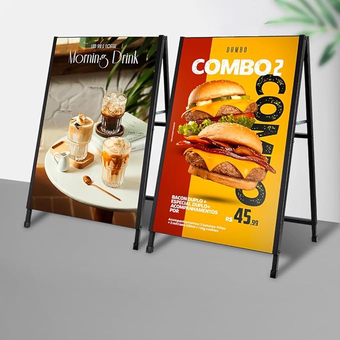 DISPLAYSWORKER Heavy Duty A-Frame Sidewalks Signs 24x36 Inch, outdoor Sandwich - Image 7