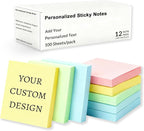 BEXOA EDC Bulk Personalized Sticky Notes 3"x3" by BEXOAEDC
