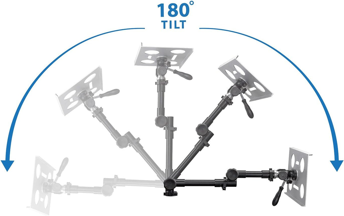 Mount-It! Car Laptop Mount, No-Drill Passenger Seat Stand, 12-15.4" Laptops