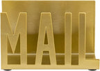 MyGift Mail Holder Organizer Countertop Modern Golden Metal - Image 6