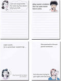 DUGUTUL 4 Funny Novelty Memo Pads, 4 x 5.5 in, 200 sheets, Coworker Gifts by WelcometovisitDUGUTULwithasmiletobuyyourfavoriteproducts