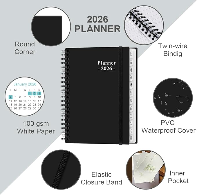 2026 Planner - Planner 2026 from January 2026 - December 2026, Weekly & Monthly - Image 2