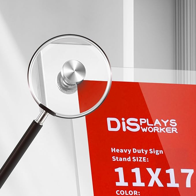 DISPLAYSWORKER Adjustable Heavy Duty Pedestal Acrylic Sign holder floor Stand - Image 4