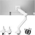monTEK Single Monitor Arm with USB, Mechanical Spring Monitor Arm by monTEK