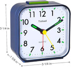 Tinload Small Battery Operated Analog Alarm Clock Silent Non Ticking, Ascending - Image 7