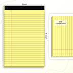 AILZFEI 6pcs Small Note Pad 5x8 College Ruled Legal Pads Paper Notepads 6 Pack - Image 2