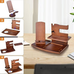 Gifts for Men, Fathers Day Wood Phone Docking Station for Dad, Desk or - Image 5