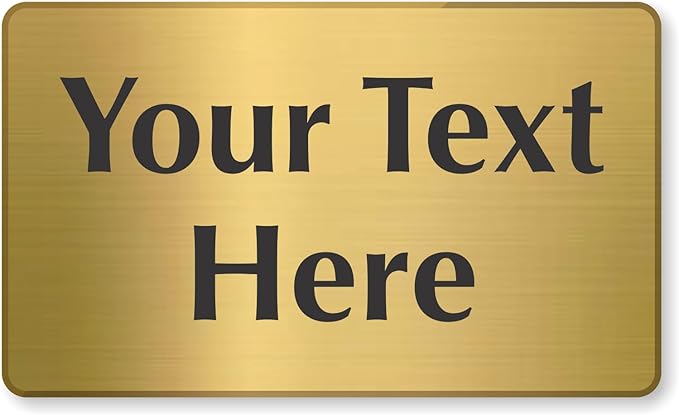 SmartSign Custom Brass Sign by SmartSign