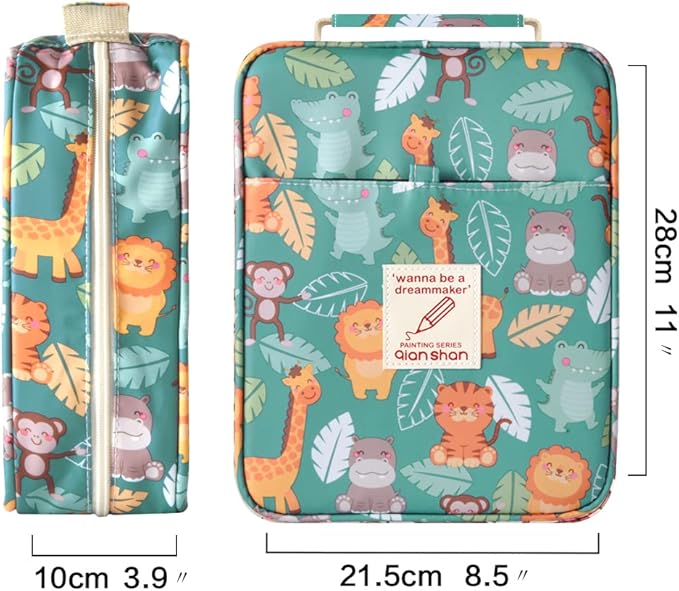 qianshan Pencil Case Holder Slot - Holds 202 Colored Pencils or 136 Gel Pens - Image 4