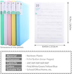 Phyxin 20-Pocket Portfolio Binder Organizer, Binder Sheet Protectors 8.5" x 11" - Image 3