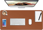Boutilon Leather Desk Pad Protector, Non-Slip Mouse Pad, Laptop Desk Pad by Boutilon