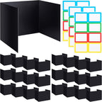 Crtiin 24 Pcs Privacy Folders for Students Desk Dividers Standard School by Crtiin