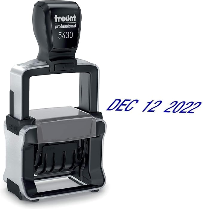 Trodat 5430 Professional Self-Inking Date Stamp by Maxmark