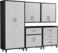 5-piece garage storage cabinets system heavy duty workshop, main product view